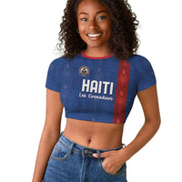 Haiti Football Raglan Cropped T shirt Nou Retounen Anko 1974-2026
