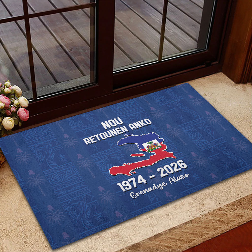 Haiti Football Rubber Doormat Nou Retounen Anko 1974-2026