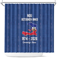 Haiti Football Shower Curtain Nou Retounen Anko 1974-2026