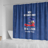 Haiti Football Shower Curtain Nou Retounen Anko 1974-2026