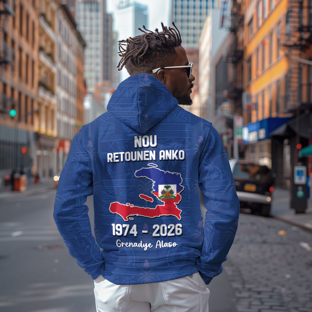 Haiti Football Zip Hoodie Nou Retounen Anko 1974-2026