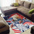 United States Fourth Of July Area Rug Eagle Dead With American Flag