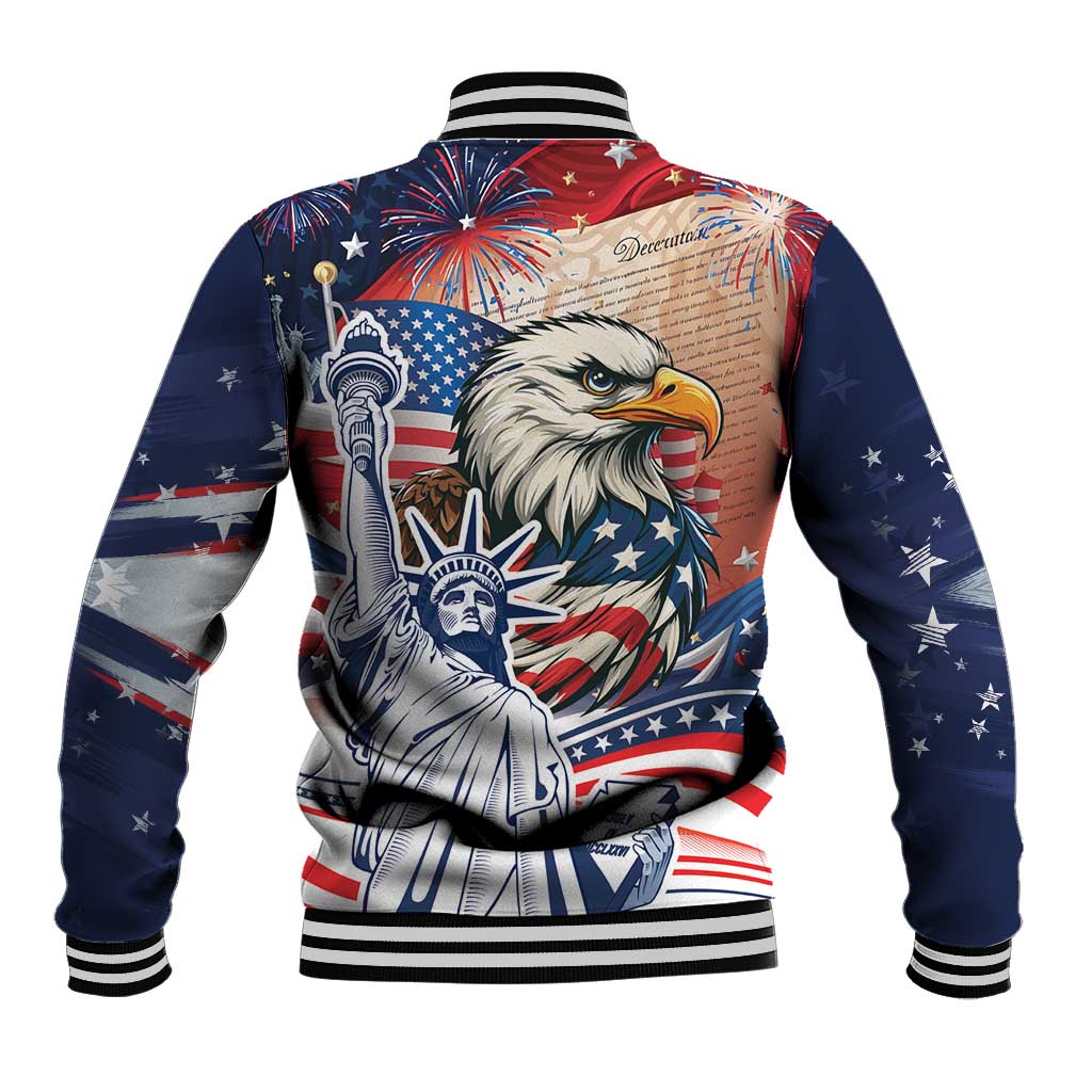 United States Fourth Of July Baseball Jacket Eagle Dead With American Flag