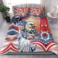 United States Fourth Of July Bedding Set Eagle Dead With American Flag
