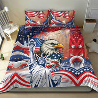 United States Fourth Of July Bedding Set Eagle Dead With American Flag