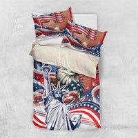 United States Fourth Of July Bedding Set Eagle Dead With American Flag