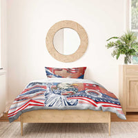 United States Fourth Of July Bedding Set Eagle Dead With American Flag