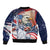 United States Fourth Of July Bomber Jacket Eagle Dead With American Flag