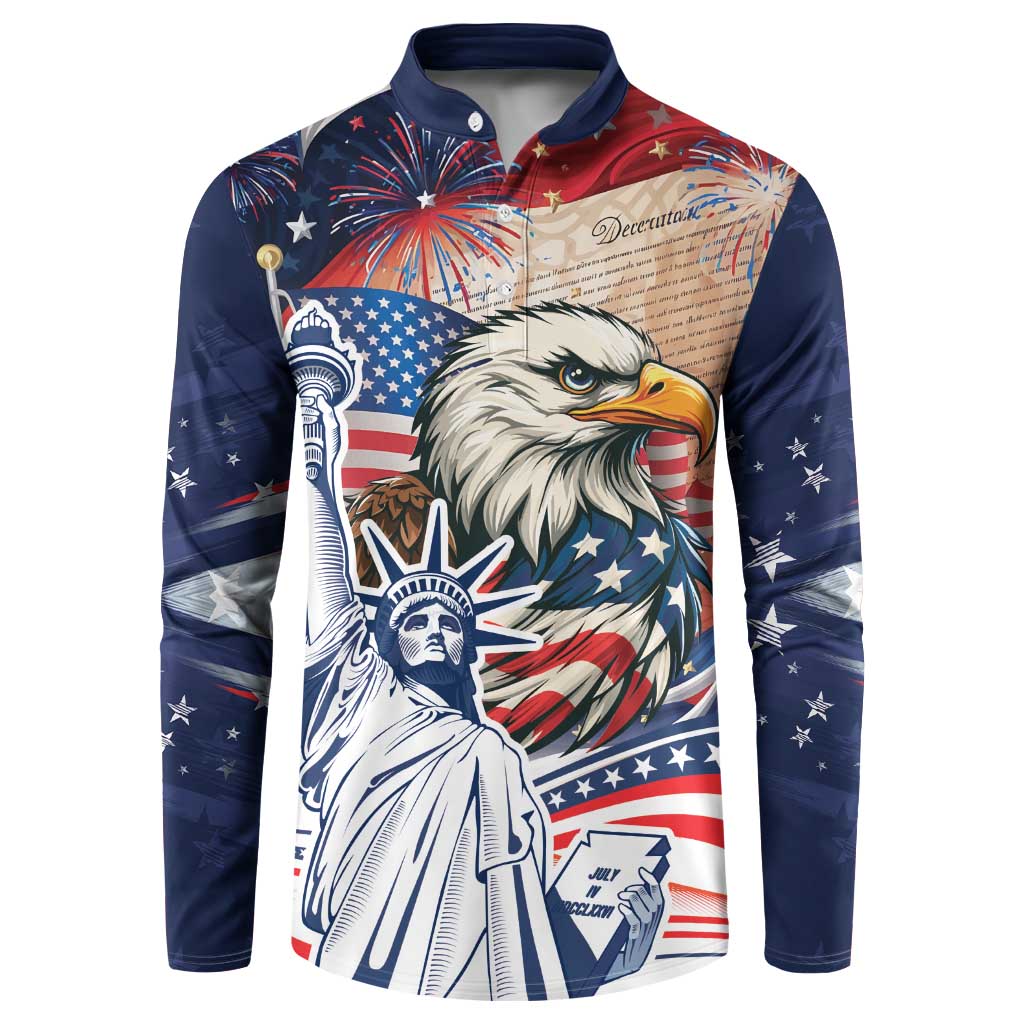 United States Fourth Of July Button Sweatshirt Eagle Dead With American Flag
