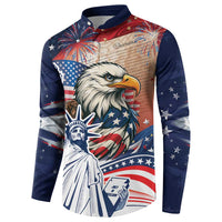 United States Fourth Of July Button Sweatshirt Eagle Dead With American Flag