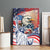 United States Fourth Of July Canvas Wall Art Eagle Dead With American Flag