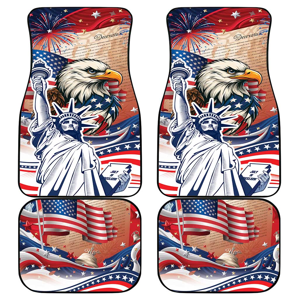 United States Fourth Of July Car Mats Eagle Dead With American Flag