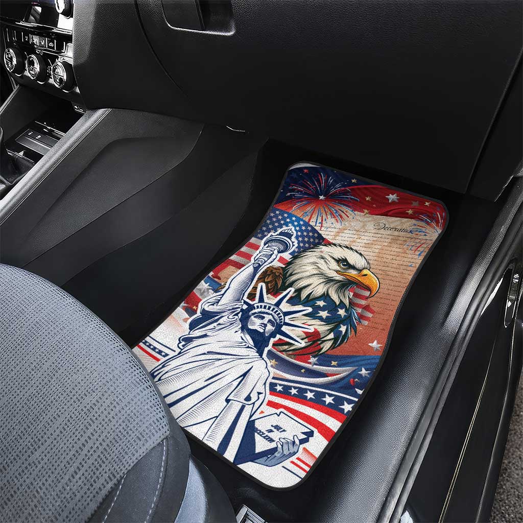 United States Fourth Of July Car Mats Eagle Dead With American Flag