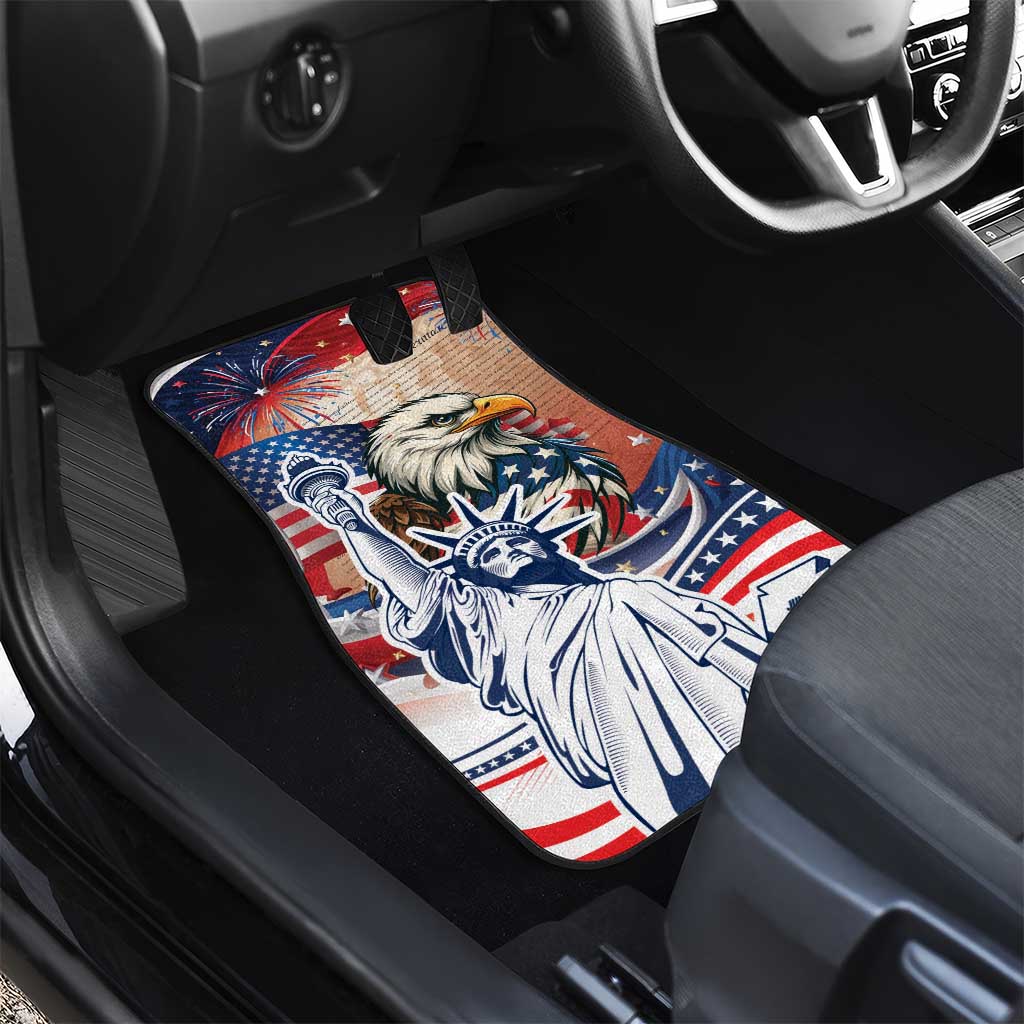 United States Fourth Of July Car Mats Eagle Dead With American Flag