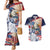 United States Fourth Of July Couples Matching Mermaid Dress and Hawaiian Shirt Eagle Dead With American Flag