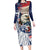 United States Fourth Of July Family Matching Long Sleeve Bodycon Dress and Hawaiian Shirt Eagle Dead With American Flag