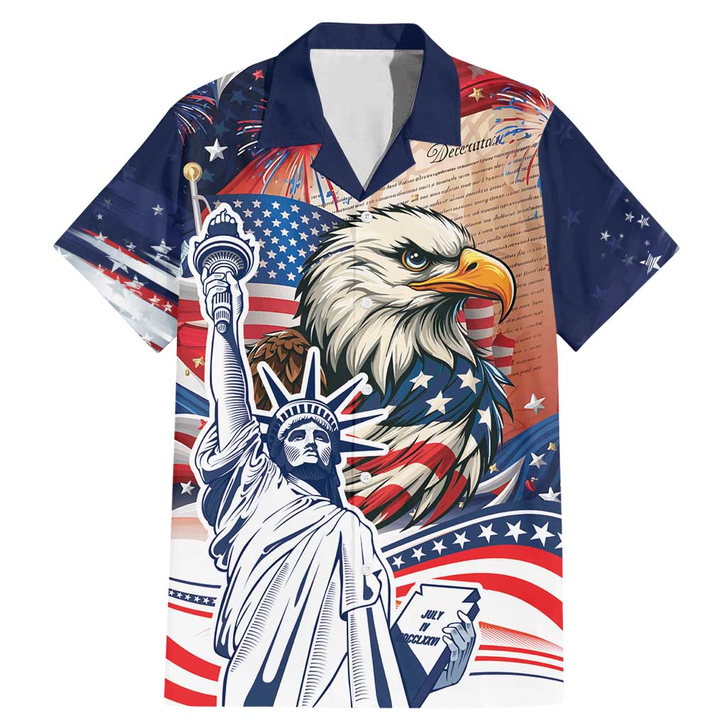 United States Fourth Of July Family Matching Mermaid Dress and Hawaiian Shirt Eagle Dead With American Flag