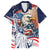 United States Fourth Of July Family Matching Off The Shoulder Long Sleeve Dress and Hawaiian Shirt Eagle Dead With American Flag