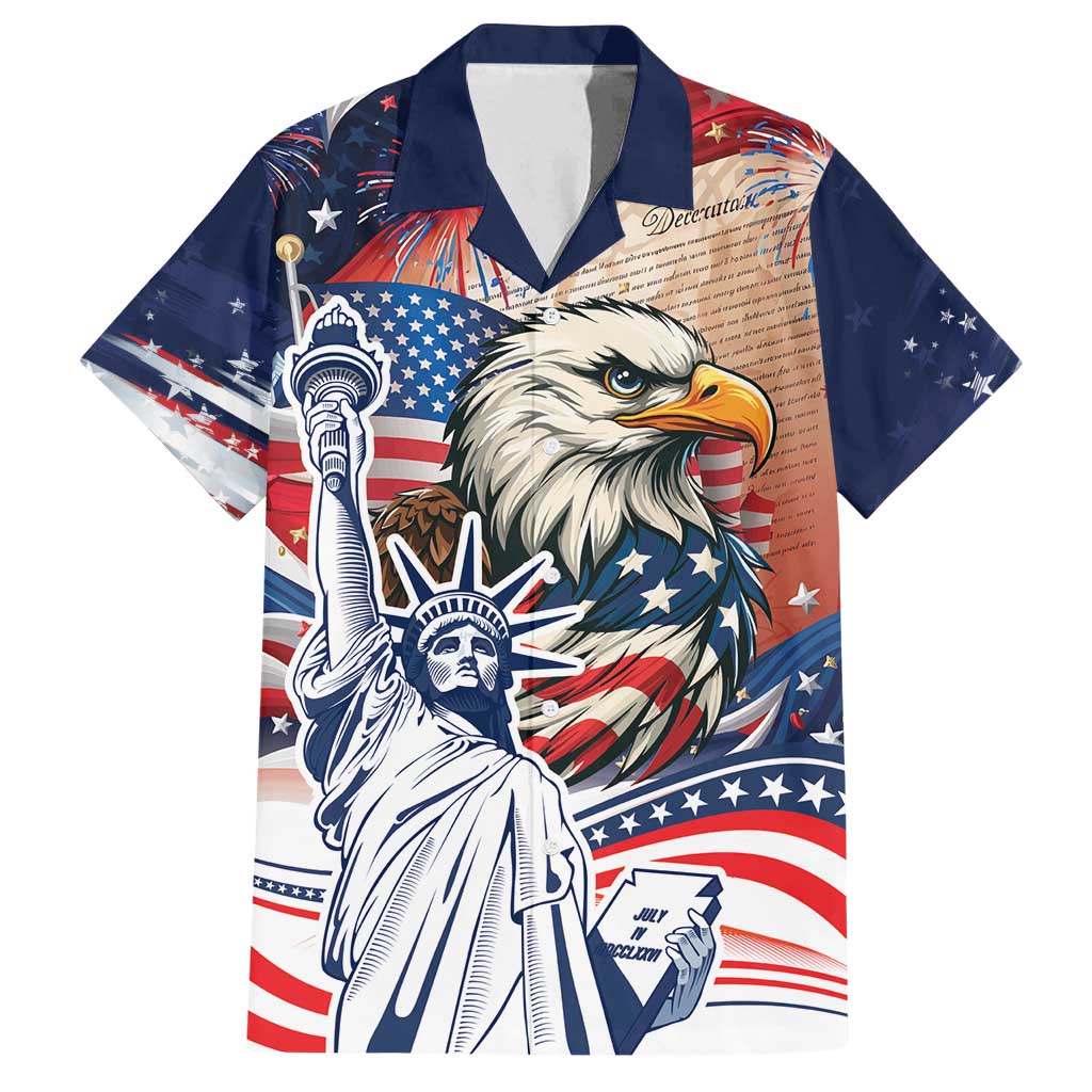United States Fourth Of July Family Matching Off Shoulder Maxi Dress and Hawaiian Shirt Eagle Dead With American Flag