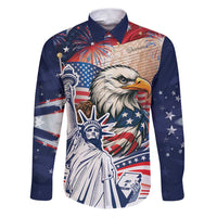 United States Fourth Of July Family Matching Puletasi and Hawaiian Shirt Eagle Dead With American Flag