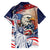 United States Fourth Of July Family Matching Summer Maxi Dress and Hawaiian Shirt Eagle Dead With American Flag