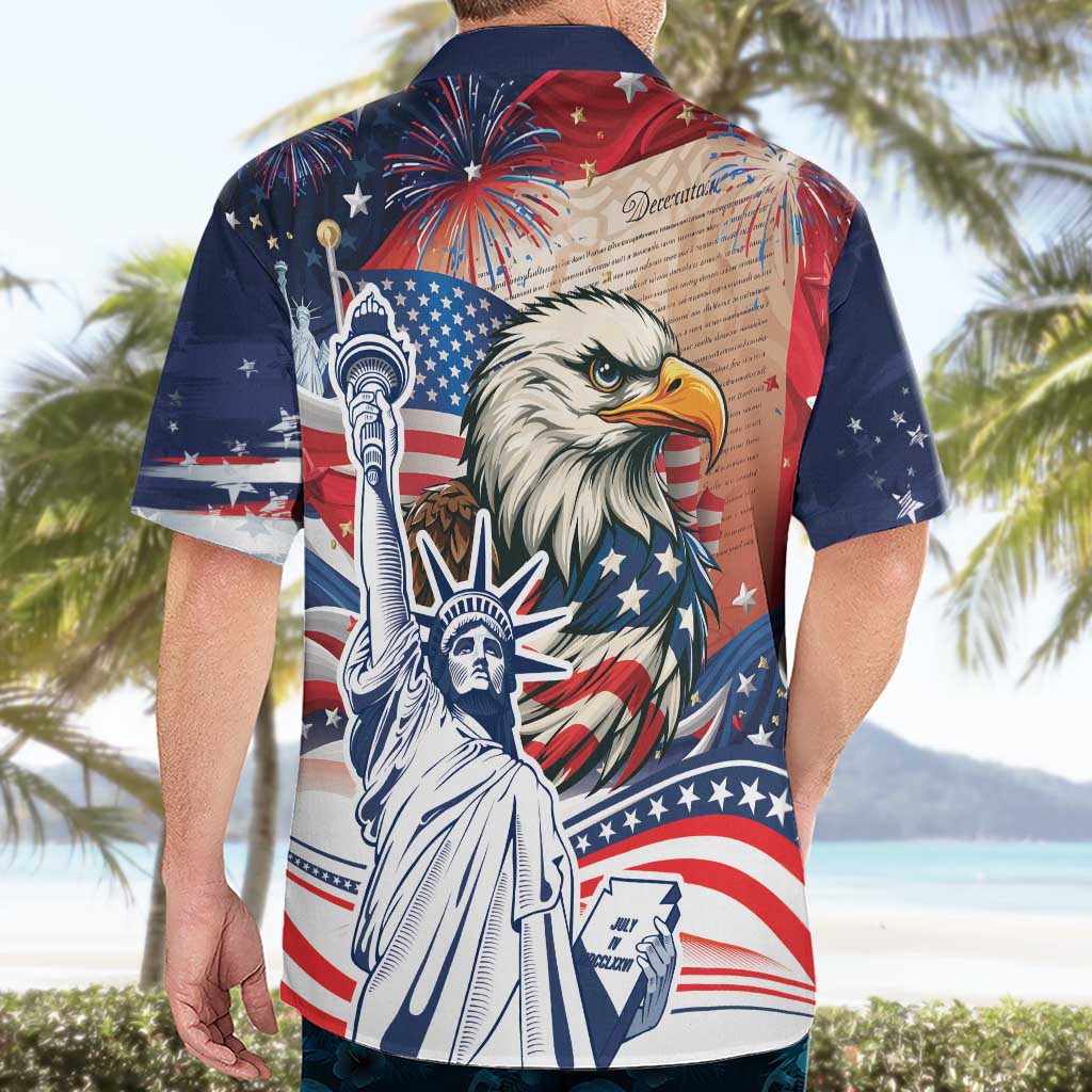 United States Fourth Of July Hawaiian Shirt Eagle Dead With American Flag