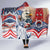 United States Fourth Of July Hooded Blanket Eagle Dead With American Flag