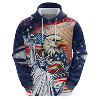 United States Fourth Of July Hoodie Eagle Dead With American Flag