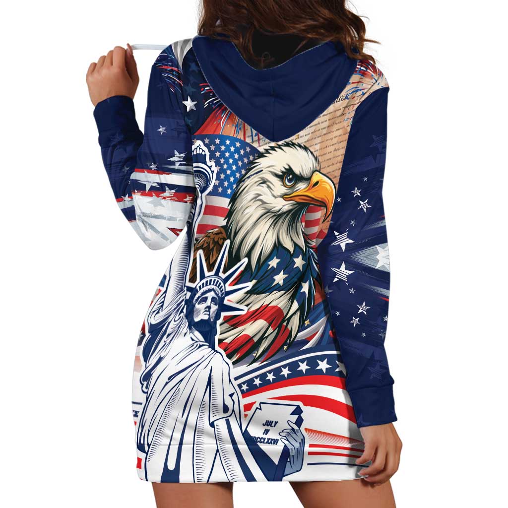United States Fourth Of July Hoodie Dress Eagle Dead With American Flag