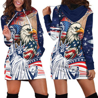 United States Fourth Of July Hoodie Dress Eagle Dead With American Flag