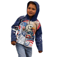 United States Fourth Of July Kid Hoodie Eagle Dead With American Flag