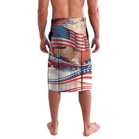 United States Fourth Of July Lavalava Eagle Dead With American Flag