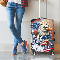 United States Fourth Of July Luggage Cover Eagle Dead With American Flag