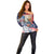 United States Fourth Of July Off Shoulder Sweater Eagle Dead With American Flag