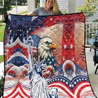 United States Fourth Of July Quilt Eagle Dead With American Flag