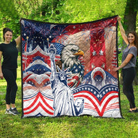 United States Fourth Of July Quilt Eagle Dead With American Flag