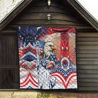 United States Fourth Of July Quilt Eagle Dead With American Flag