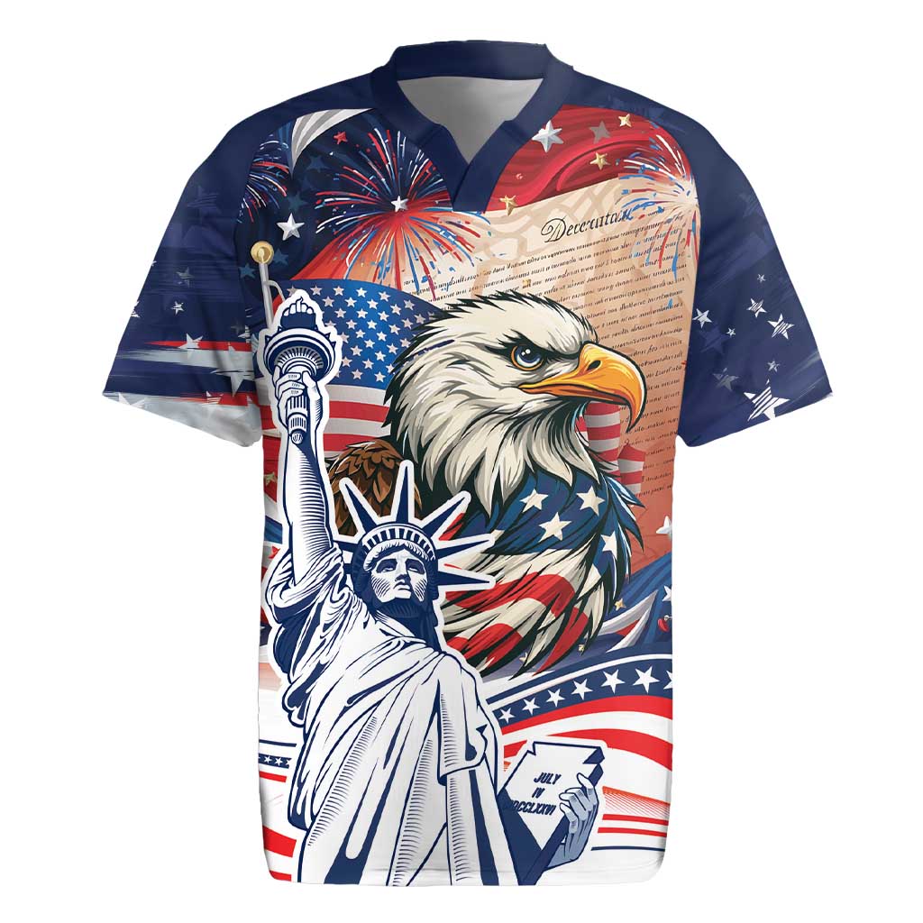 United States Fourth Of July Rugby Jersey Eagle Dead With American Flag