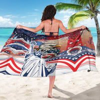United States Fourth Of July Sarong Eagle Dead With American Flag