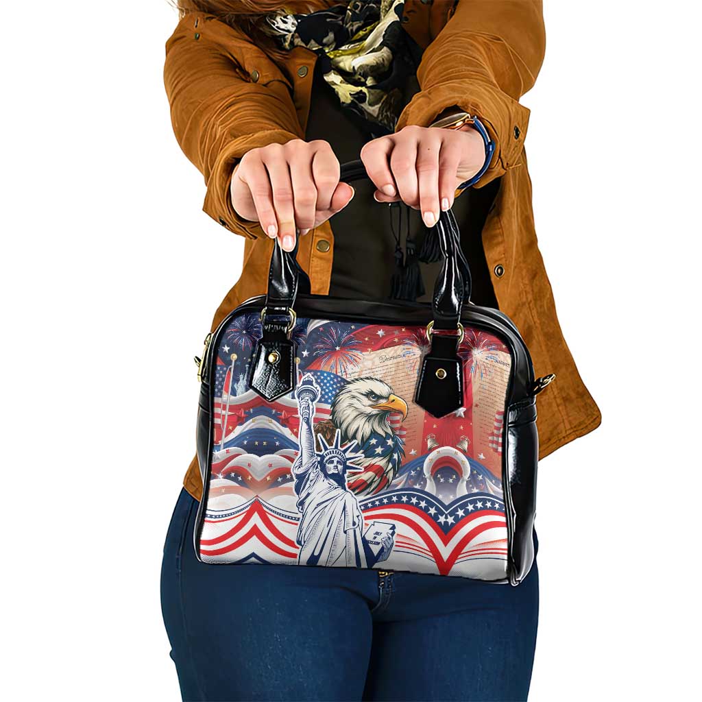 United States Fourth Of July Shoulder Handbag Eagle Dead With American Flag