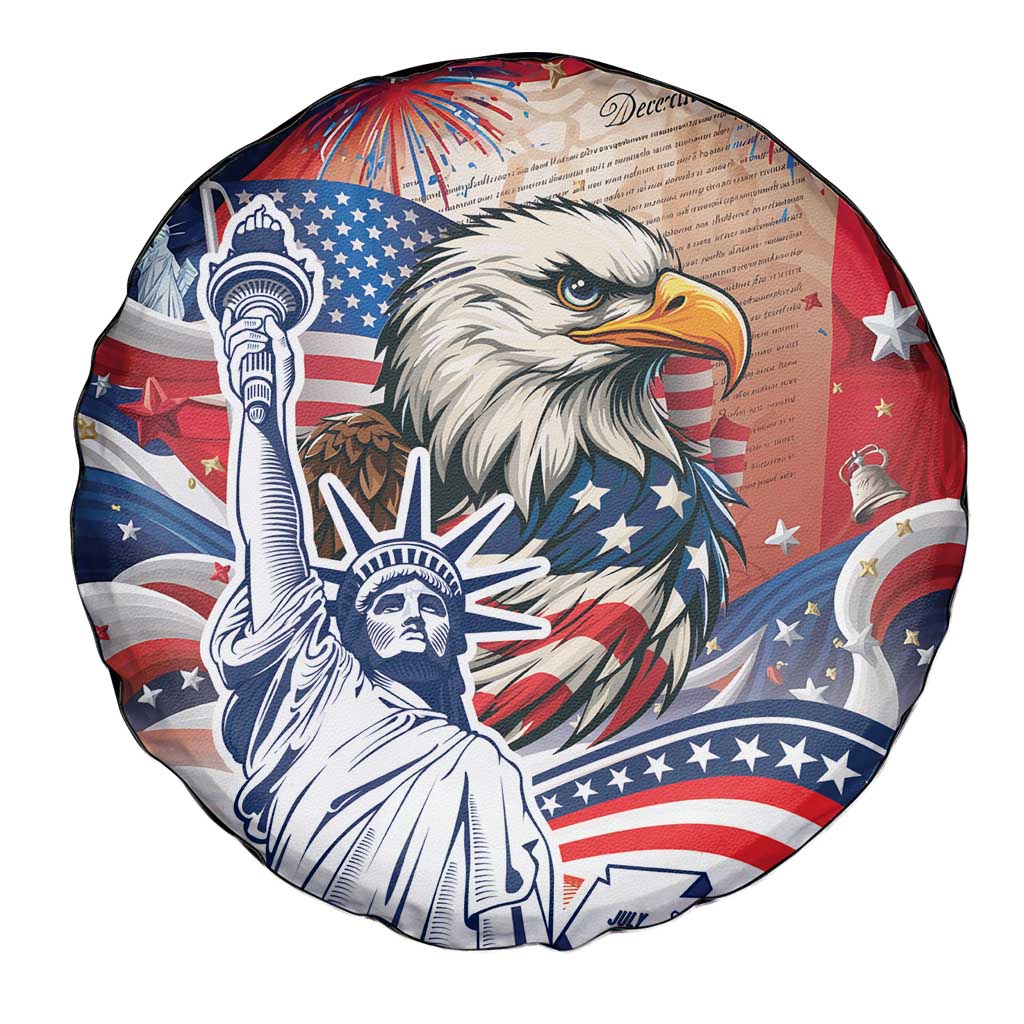 United States Fourth Of July Spare Tire Cover Eagle Dead With American Flag
