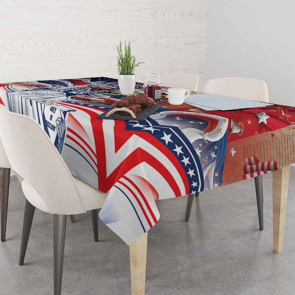 United States Fourth Of July Tablecloth Eagle Dead With American Flag