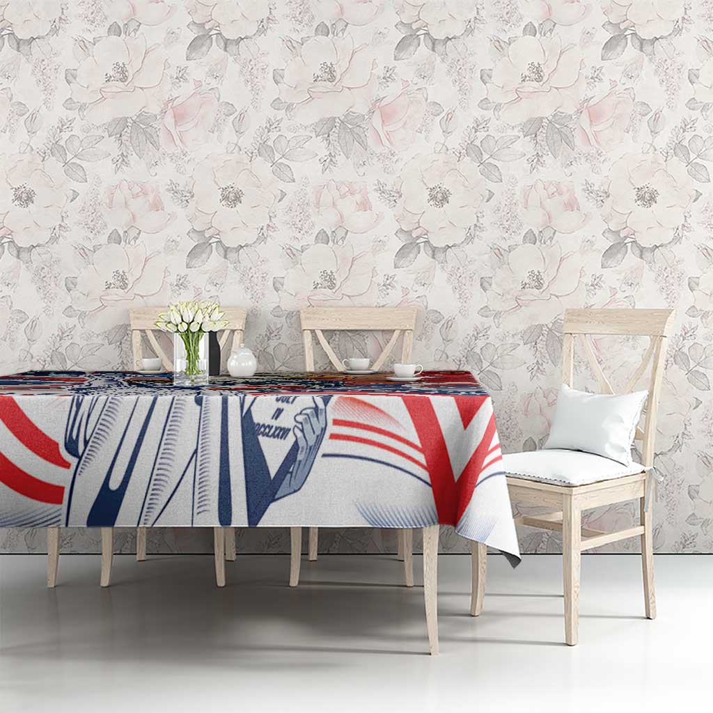 United States Fourth Of July Tablecloth Eagle Dead With American Flag