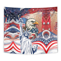 United States Fourth Of July Tapestry Eagle Dead With American Flag