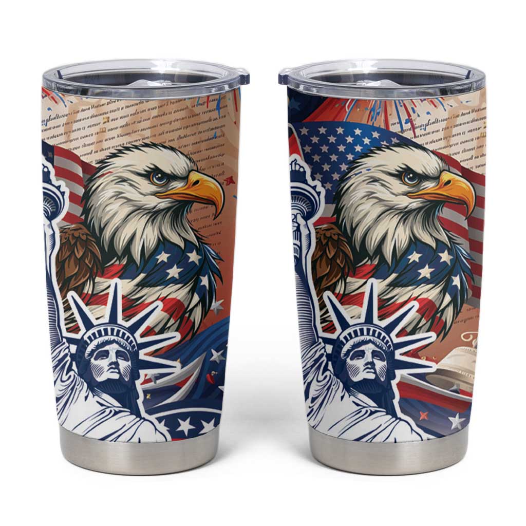 United States Fourth Of July Tumbler Cup Eagle Dead With American Flag