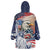 United States Fourth Of July Wearable Blanket Hoodie Eagle Dead With American Flag