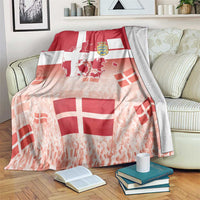 Danish National Flag Day Blanket Coat Of Arms With Map