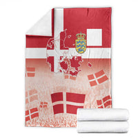 Danish National Flag Day Blanket Coat Of Arms With Map
