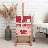 Danish National Flag Day Canvas Wall Art Coat Of Arms With Map