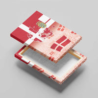 Danish National Flag Day Canvas Wall Art Coat Of Arms With Map